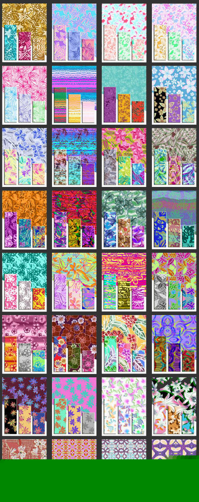 imprim&eacute;s, prints textiles, 32 motifs
