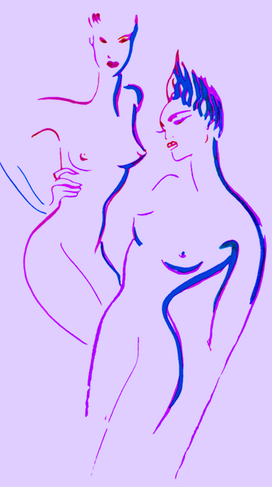 croquis de nus