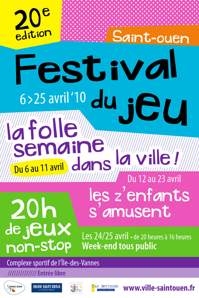 19&egrave;me FESTIVAL DU JEU DE SAINT OUEN