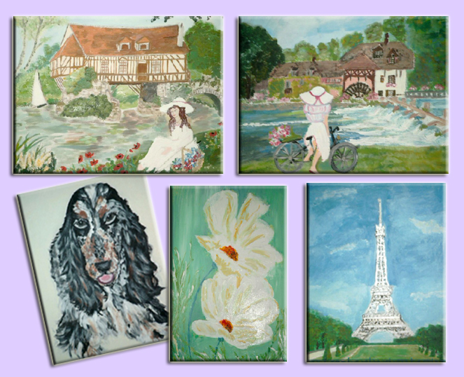 toiles, peinture