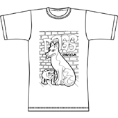 Chiens, Tee-shirt personnalis&eacute; &agrave; peindre