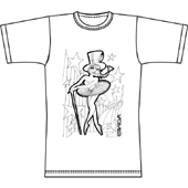 la danseuse de cabaret, Tee-shirt personnalis&eacute; &agrave; peindre