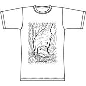 &eacute;norme dinosaure, Tee-shirt personnalis&eacute; &agrave; peindre