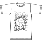 triceratops, Tee-shirt personnalis&eacute; &agrave; peindre