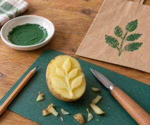 how to make a potato stamp
