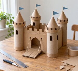 how to make a cardboard castle