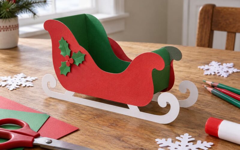 How to Make a Paper Santa Sleigh: Easy Christmas Craft 2026