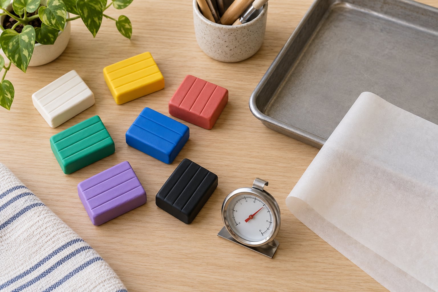 how to bake polymer clay so it does not crack