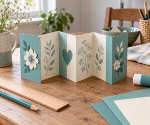 how to make an accordion card