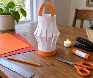 how to make a paper lantern with kids