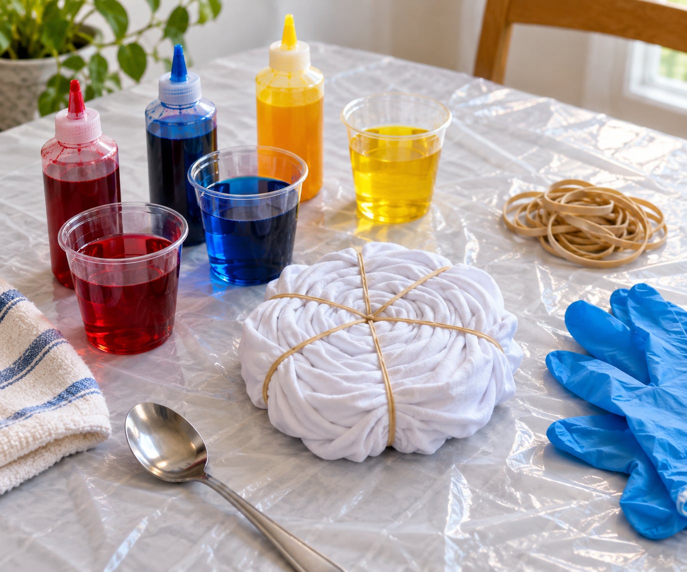 how to make a tie dye shirt with food coloring