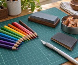 how to sharpen colored pencils without breaking the tip