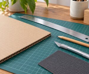 how to cut cardboard cleanly for crafts