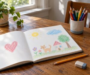 how to start a sketchbook habit as a kid