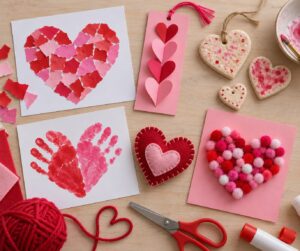 how to make heart shaped crafts for kids