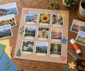 how to make a photo collage by hand