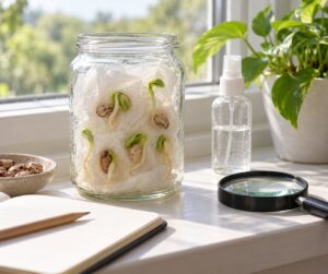 how to grow beans in a jar with kids