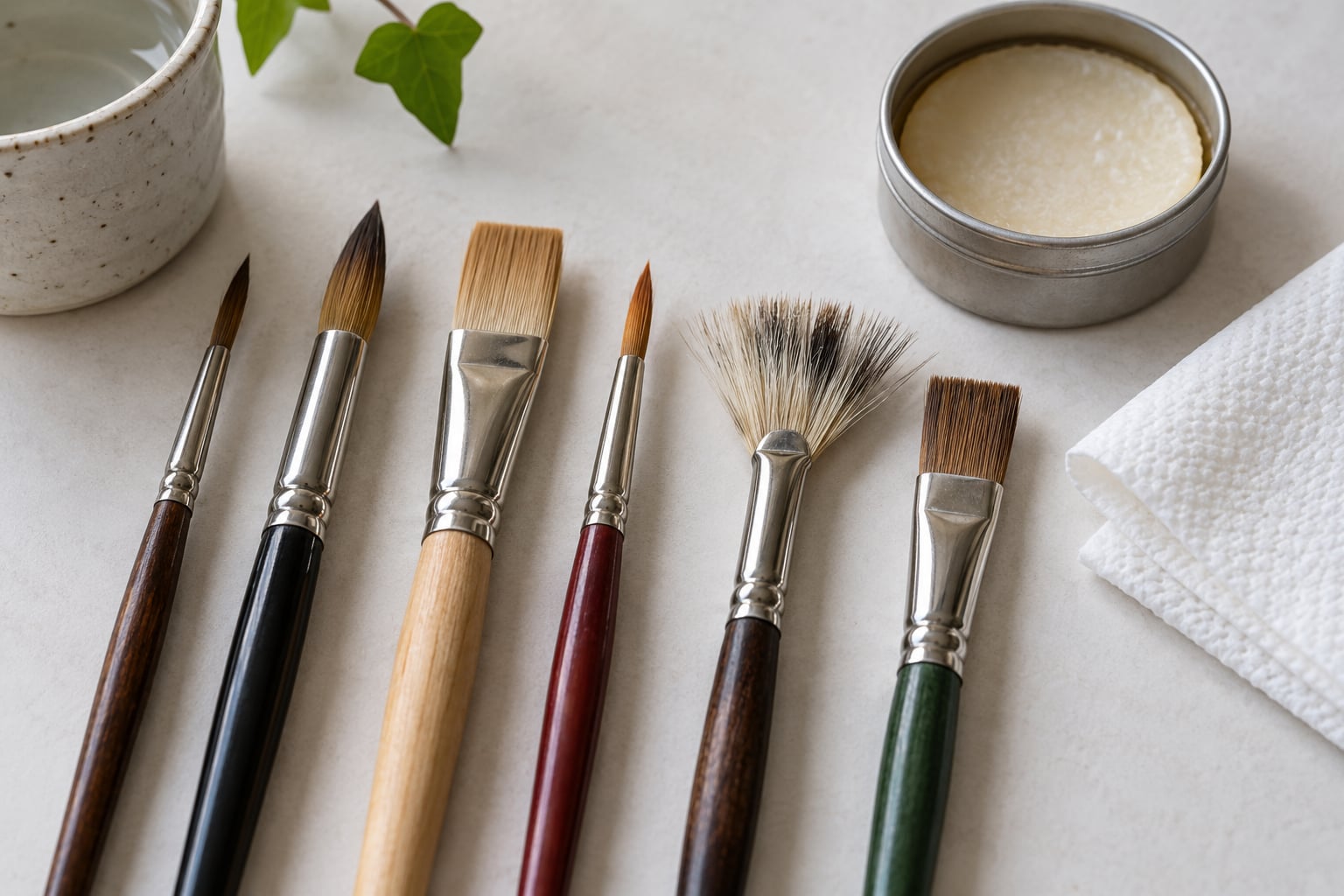 why do paint brushes splay out