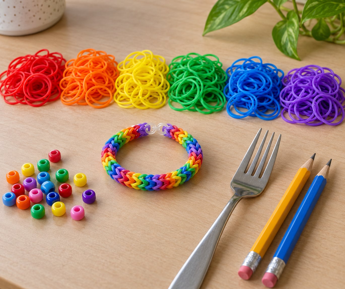 how to make rainbow loom bracelets without a loom