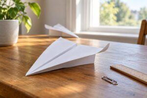 why does my paper airplane dive