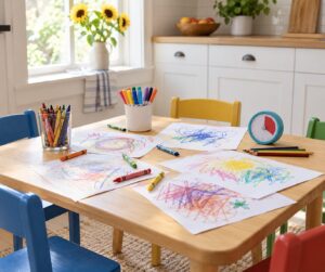 how to do a doodle challenge with kids