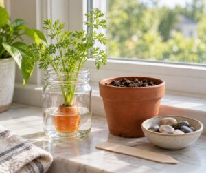 how to grow a plant from a carrot top