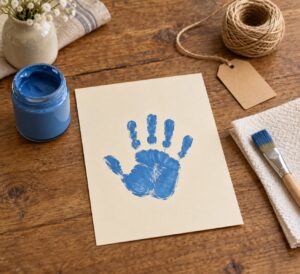 how to make a handprint keepsake craft