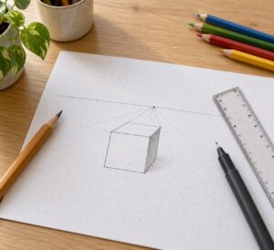 how to draw in one point perspective for kids