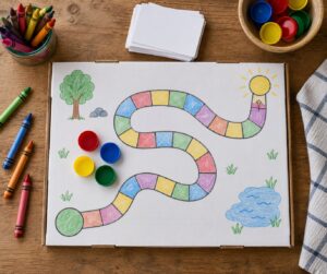 how to make a homemade board game with kids