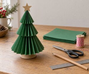 how to make a paper christmas tree