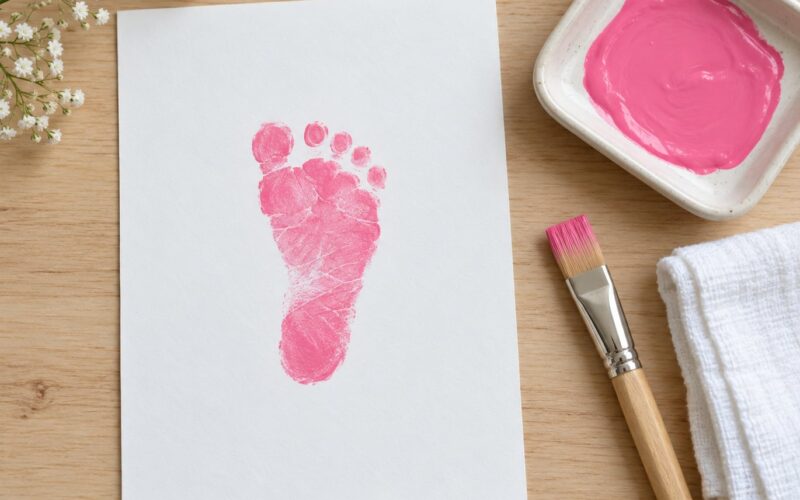 How to Make a Footprint Art Project with a Baby 2026