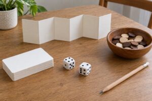 how to make a math fact game with dice