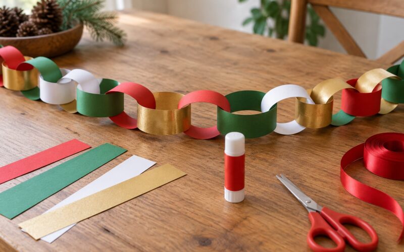 How to Make a Christmas Garland with Paper Chains 2026