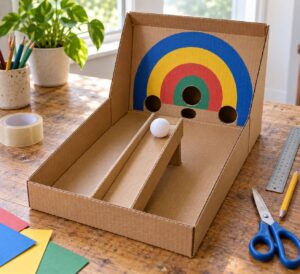 how to make a cardboard arcade game