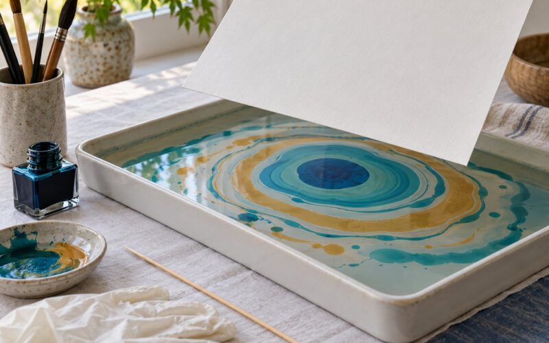 How to Make Suminagashi Marbled Paper: Easy Steps (2026)