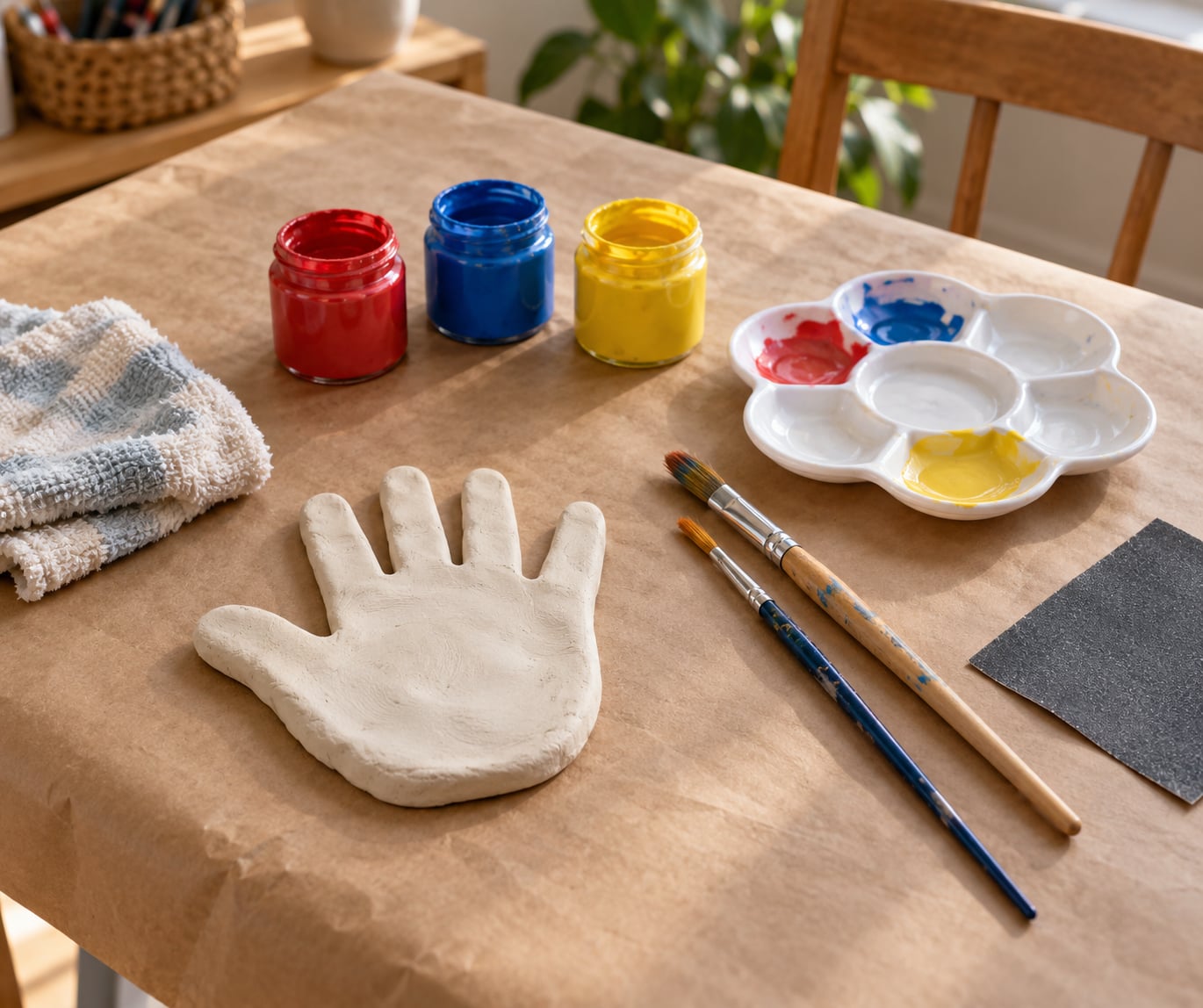 how to paint air dry clay