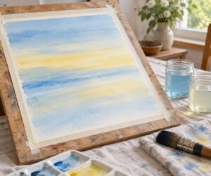how to do a watercolor wash without streaks