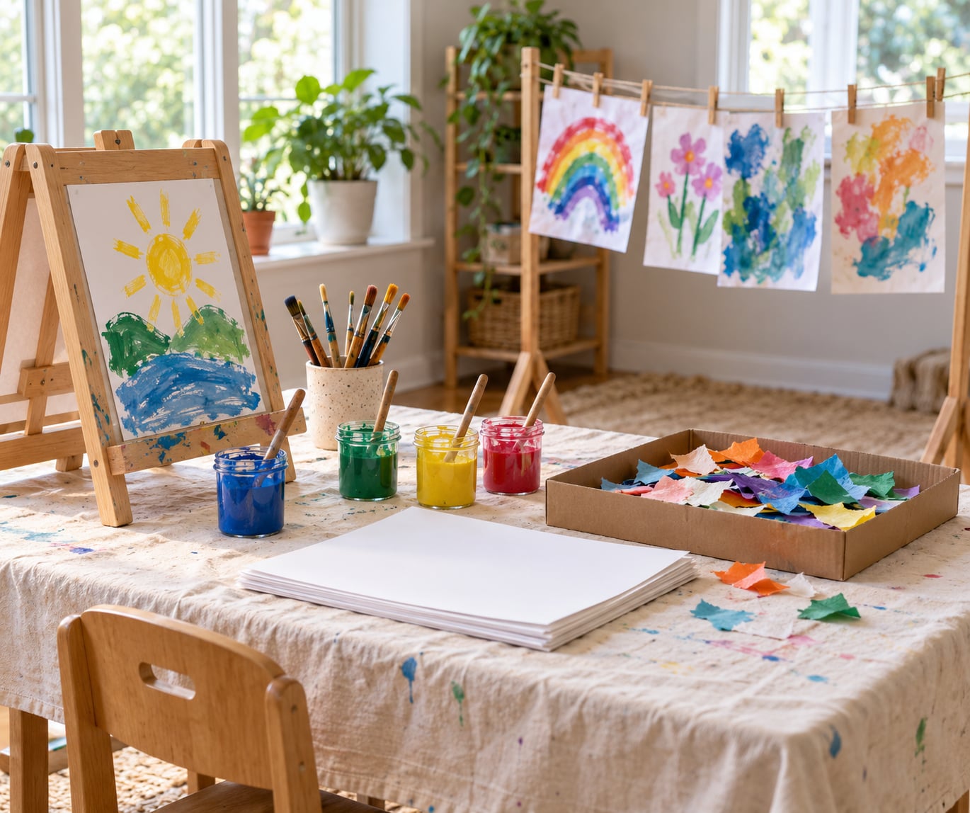 how to plan a kids art camp at home