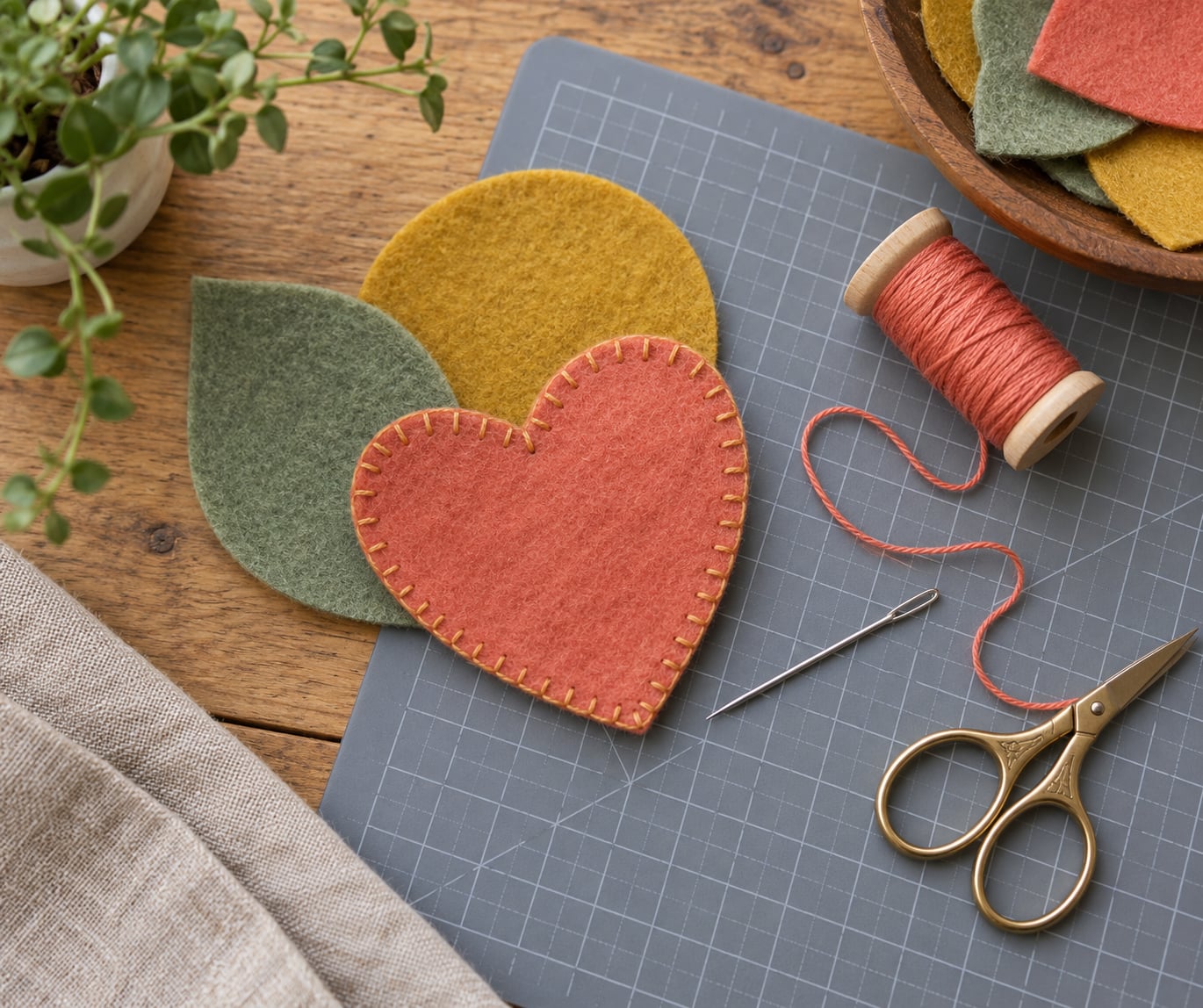 what stitch to use for felt crafts