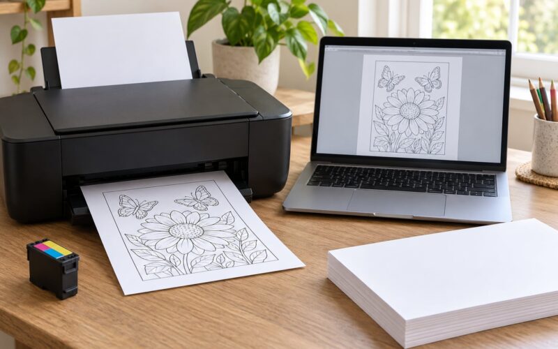 How to Print a Coloring Page Without Wasting Ink in 2026