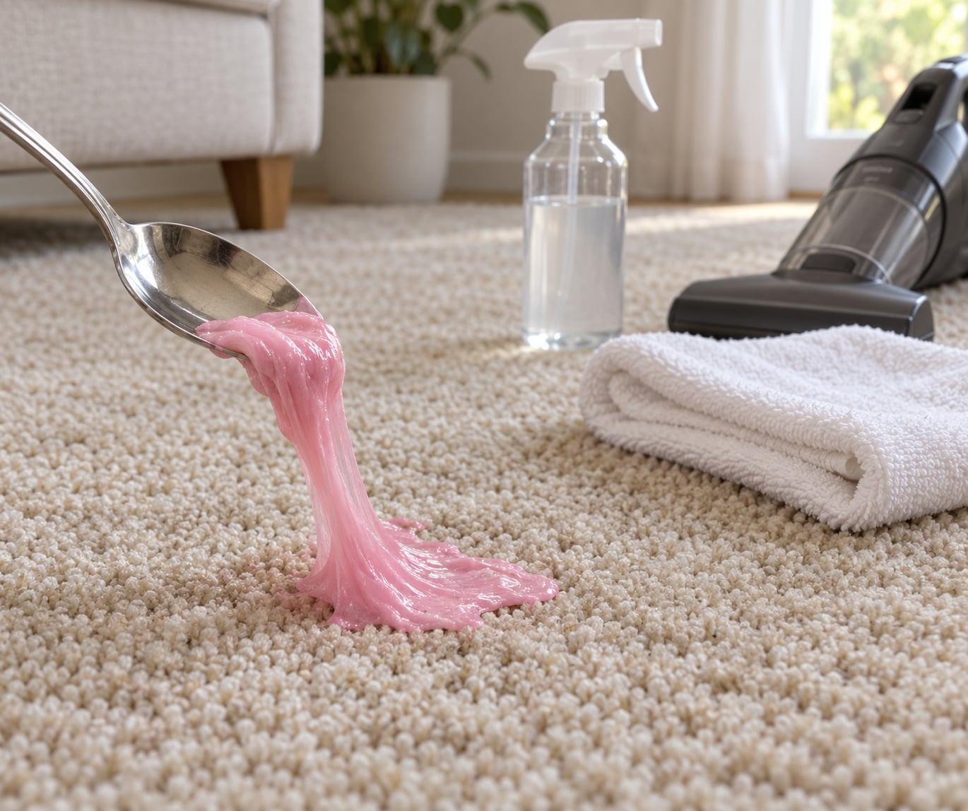 how to get slime out of carpet
