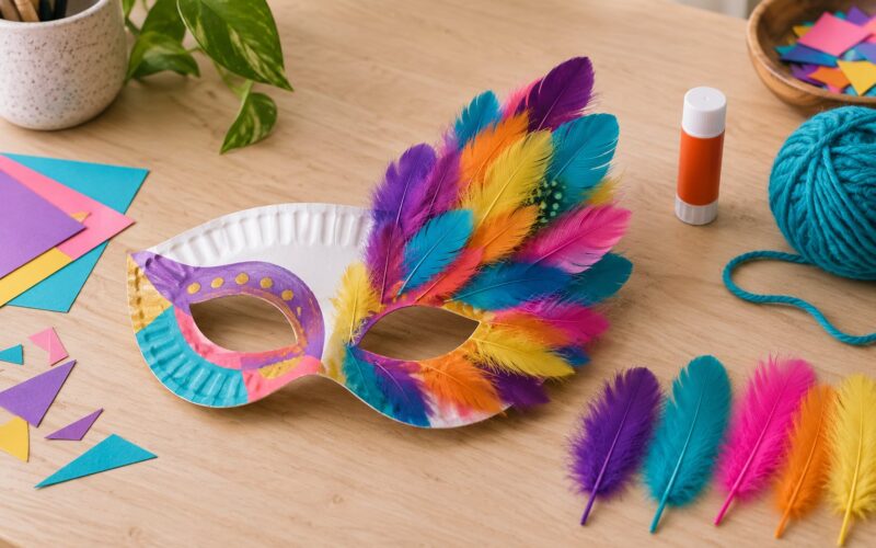How to Make a Carnival Mask with Feathers: Easy Kids’ Craft 2026