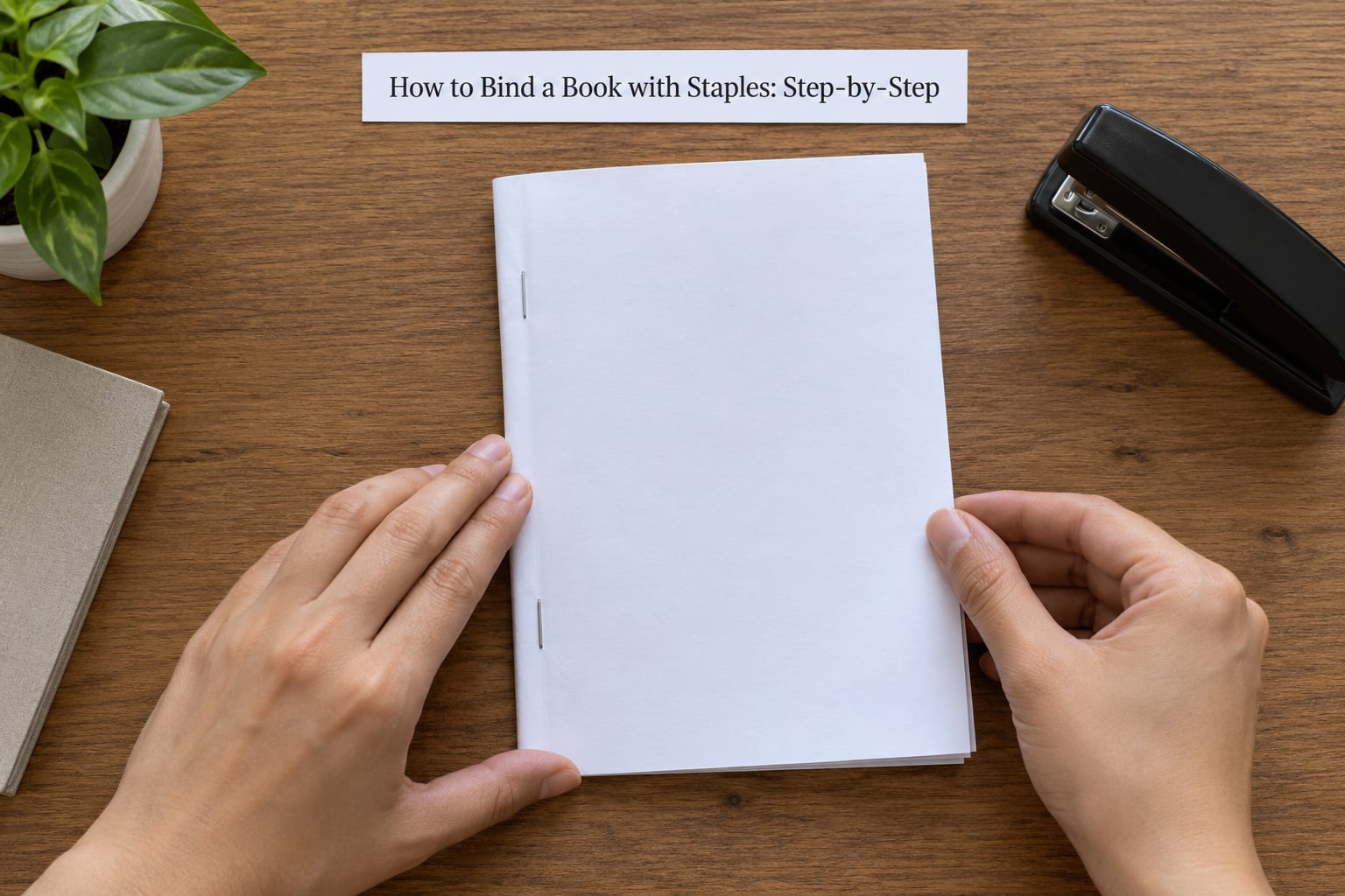How to Bind a Book with Staples: Step-by-Step