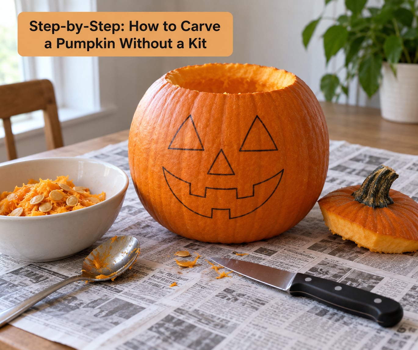 Step-by-Step: How to Carve a Pumpkin Without a Kit