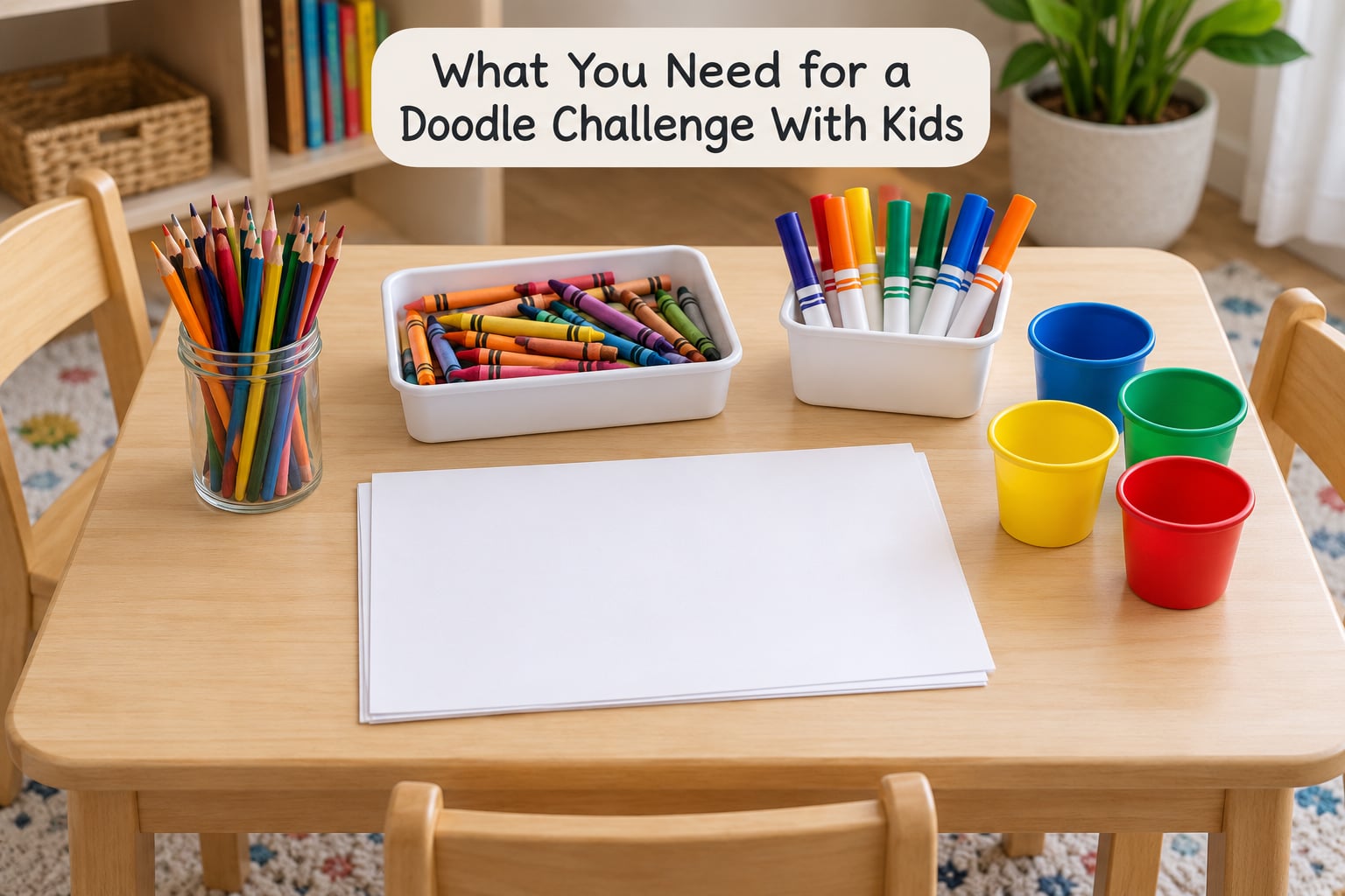 What You Need for a Doodle Challenge With Kids