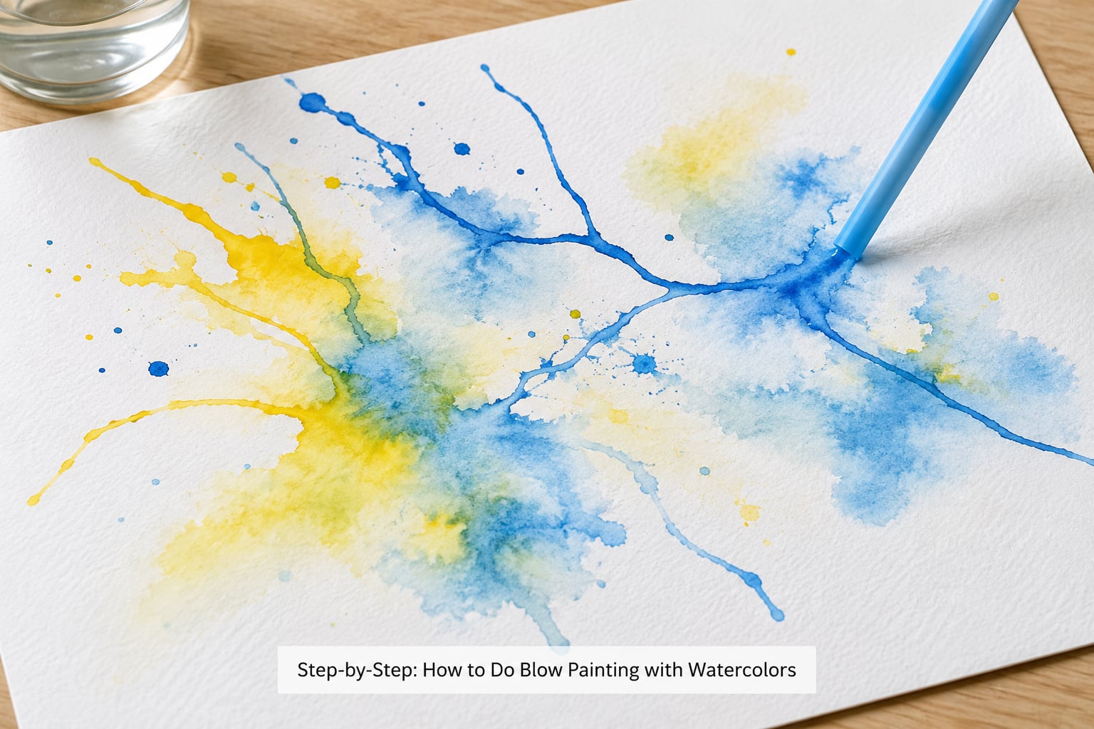 Step-by-Step: How to Do Blow Painting with Watercolors