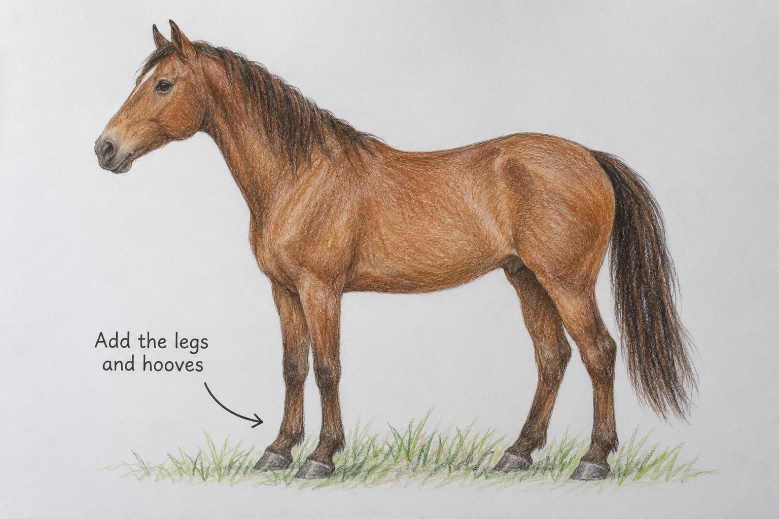 Add the legs and hooves