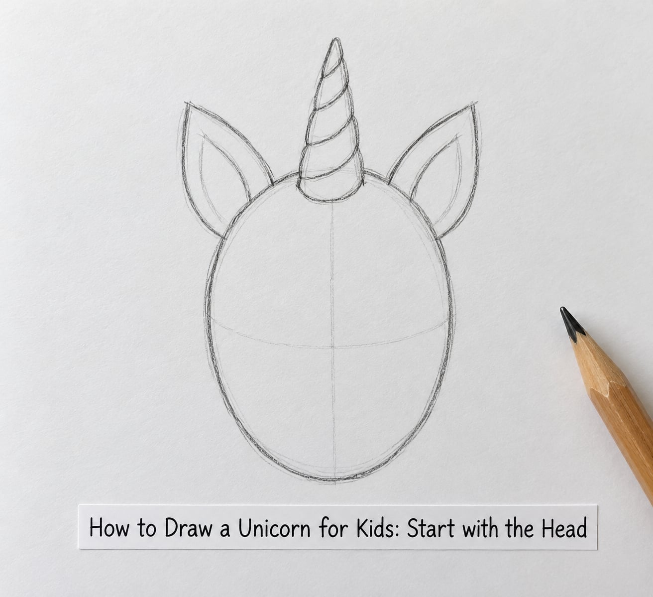 How to Draw a Unicorn for Kids: Start with the Head