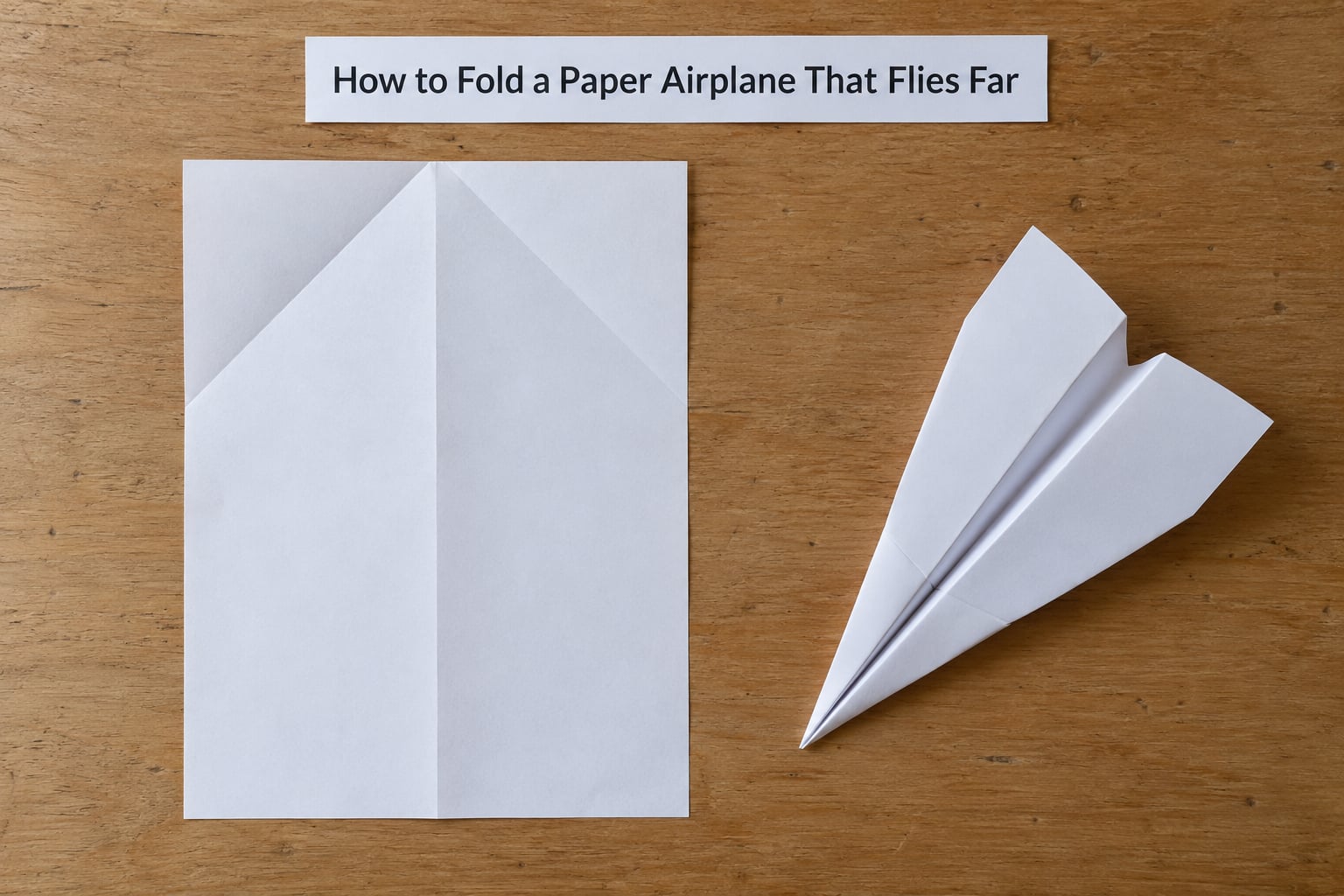 How to Fold a Paper Airplane That Flies Far
