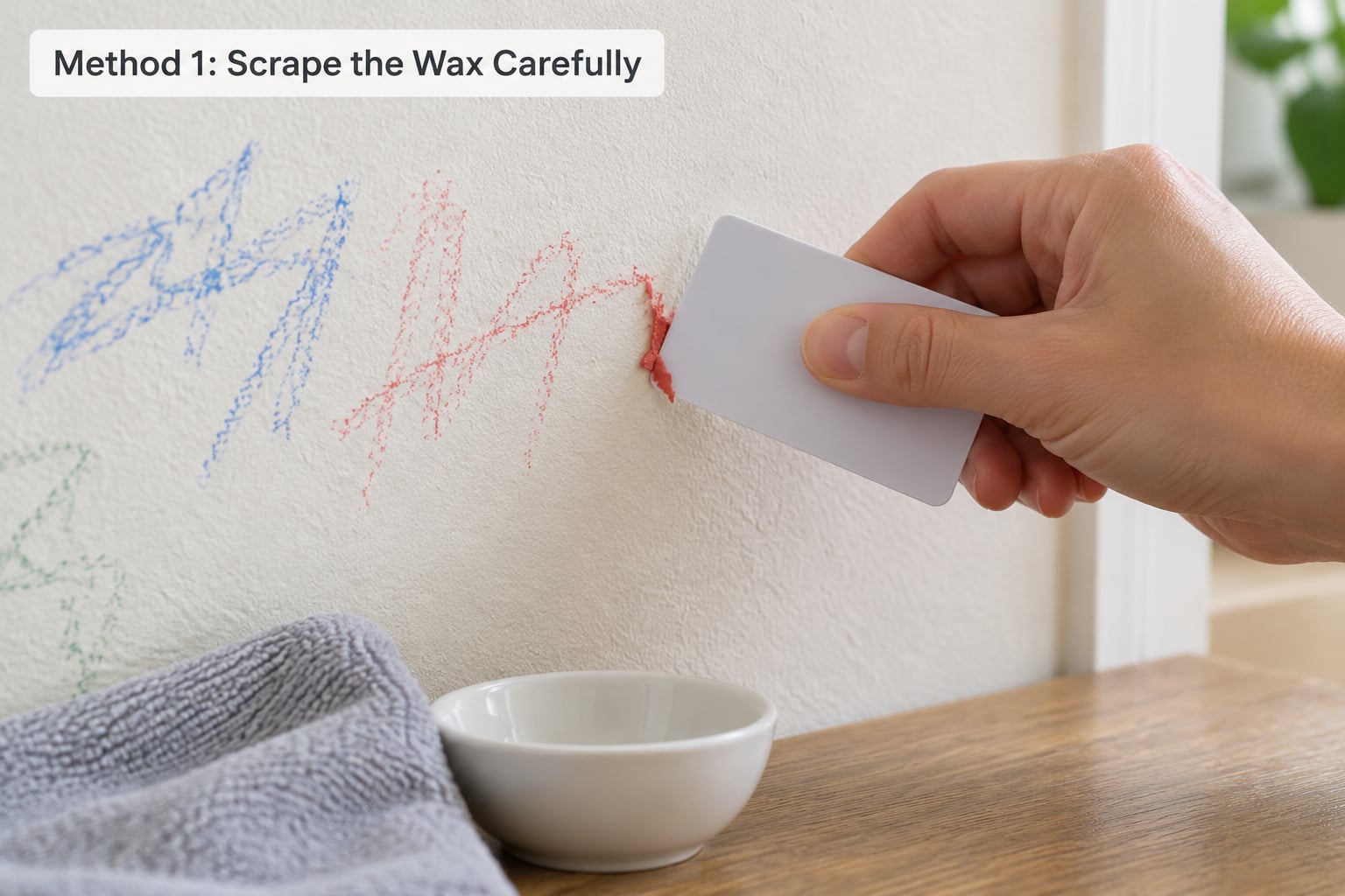 Method 1: Scrape the Wax Carefully